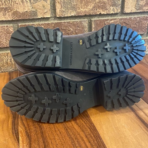 Lucky Brand Suede Lace-up Booties size 8 - Picture 7 of 11